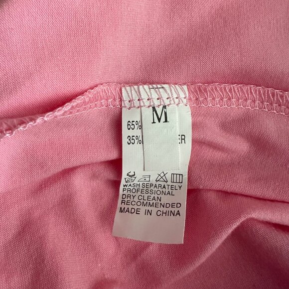 Pink Two-Piece Lounge Set With Elastic Waist Shorts & Ruched Top - Picture 3 of 7